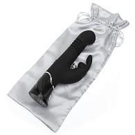 Купить Черный хай-тек вибратор Greedy Girl Thrusting Rabbit Vibrator - 22,8 см. в Москве.