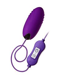 Купить Фиолетовое виброяйцо с пультом управления A-Toys Cony, работающее от USB в Москве.