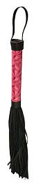 Купить Аккуратная плетка с розовой рукоятью Passionate Flogger - 39 см. в Москве.