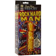 Купить Фаллоимитатор Железного Человека SUPER HUNG HEROES Rock Hard Man - 20 см. в Москве.
