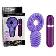Купить Фиолетовое эрекционное виброкольцо с 10 режимами вибрации Dash в Москве.