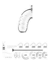 Купить Прозрачным мужской пояс верности со стимулятором уретры Cock Cage Model 16 Chastity 4.5 в Москве.