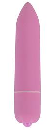 Купить Розовая удлинённая вибропуля Power Bullet Pink - 8,3 см. в Москве.