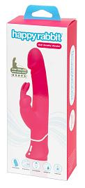 Купить Розовый вибратор-кролик Realistic Dual Density Rechargeable Rabbit Vibrator - 25,5 см. в Москве.