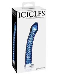 Купить Стеклянный анальный стимулятор ICICLES №29 - 19,7 см. в Москве.