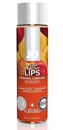 Купить Лубрикант на водной основе с ароматом персика JO Flavored Peachy Lips - 120 мл. в Москве.