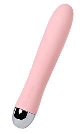Купить Розовый силиконовый вибратор с функцией нагрева и пульсирующими шариками FAHRENHEIT - 19 см. в Москве.