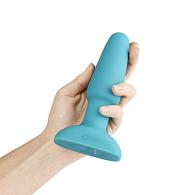 Купить Голубая вибропробка с ротацией шариков RIMMING REMOTE CONTROL PLUG TEAL - 15,2 см. в Москве.