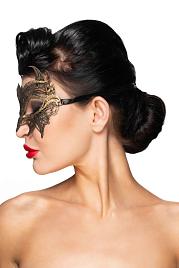 Купить Золотистая карнавальная маска  Андромеда в Москве.