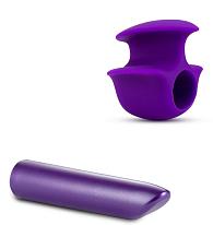 Купить Фиолетовый вибромассажер B6 - 10,16 см. в Москве.
