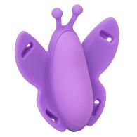 Купить Фиолетовая вибробабочка на ремешках Silicone Remote Venus Butterfly в Москве.