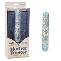 Купить Голубой классический вибратор Naughty Bits Mother Fucker Personal Vibrator - 18 см. в Москве.