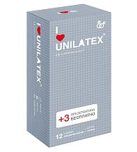 Купить Презервативы с точками Unilatex Dotted - 12 шт. + 3 шт. в подарок в Москве.
