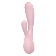 Купить Розовый вибратор-кролик Satisfyer Mono Flex с управлением через приложение - 20,4 см. в Москве.