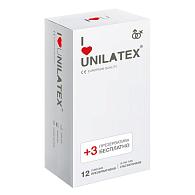 Купить Ультратонкие презервативы Unilatex Ultra Thin - 12 шт. + 3 шт. в подарок в Москве.