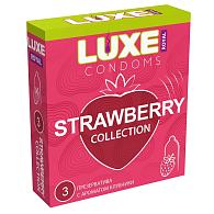 Купить Презервативы с ароматом клубники LUXE Royal Strawberry Collection - 3 шт. в Москве.