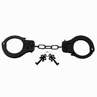 Купить Черные металлические наручники в Москве.